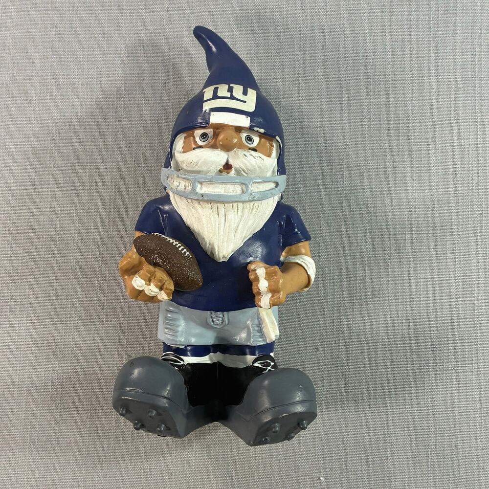 New York Giants Football Gnome Figurine Forever Collectibles Garden Statue NFL